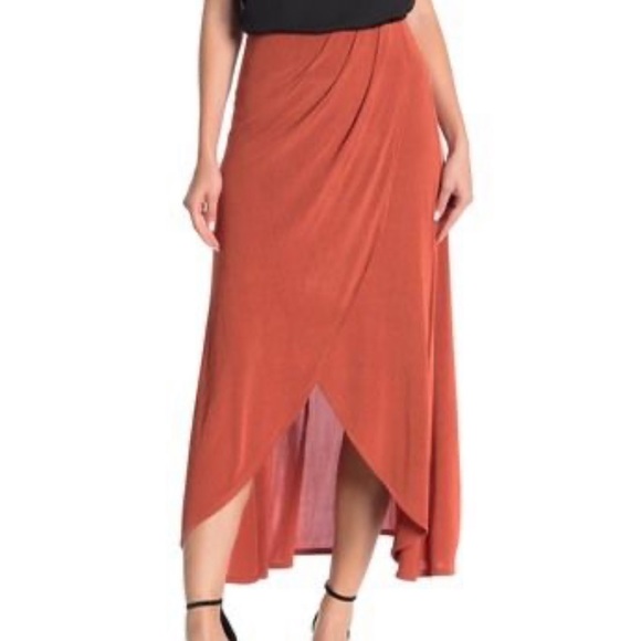 Free People Dresses & Skirts - NWT FREE PEOPLE SMOKE & MIRRORS FAUX WRAP SKIRT